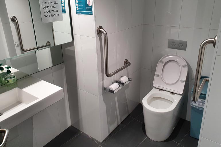 Ambulant Toilet and hand basin