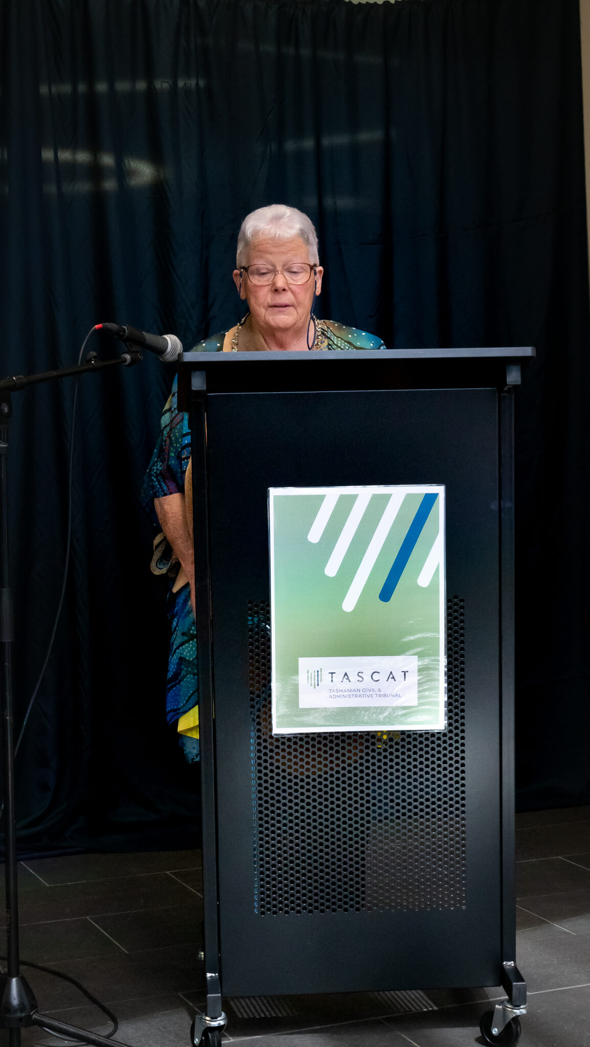 Aboriginal Elder Auntie Brenda Hodge conducting Welcome to Country