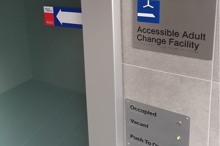 Accessible Adult Change Facility sign